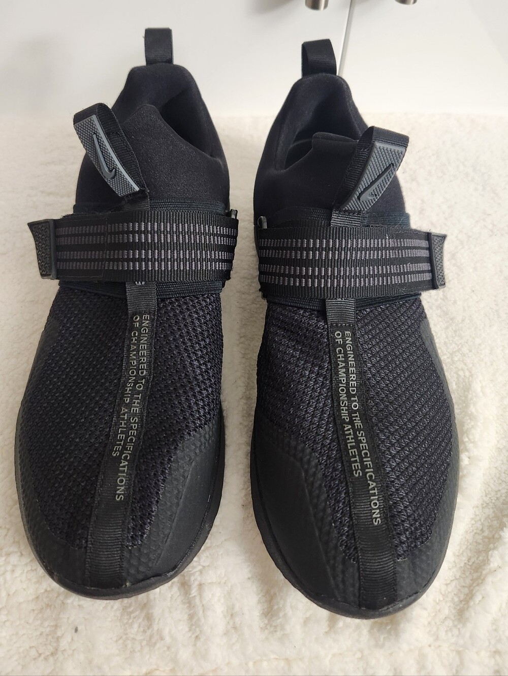 Nike Black Metcom Sport TripSlip-On Athletic Shoes with Adjustable Midfoot Strap